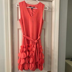 Party Dress by Insight, Size 2 Coral Tie Waist NWT